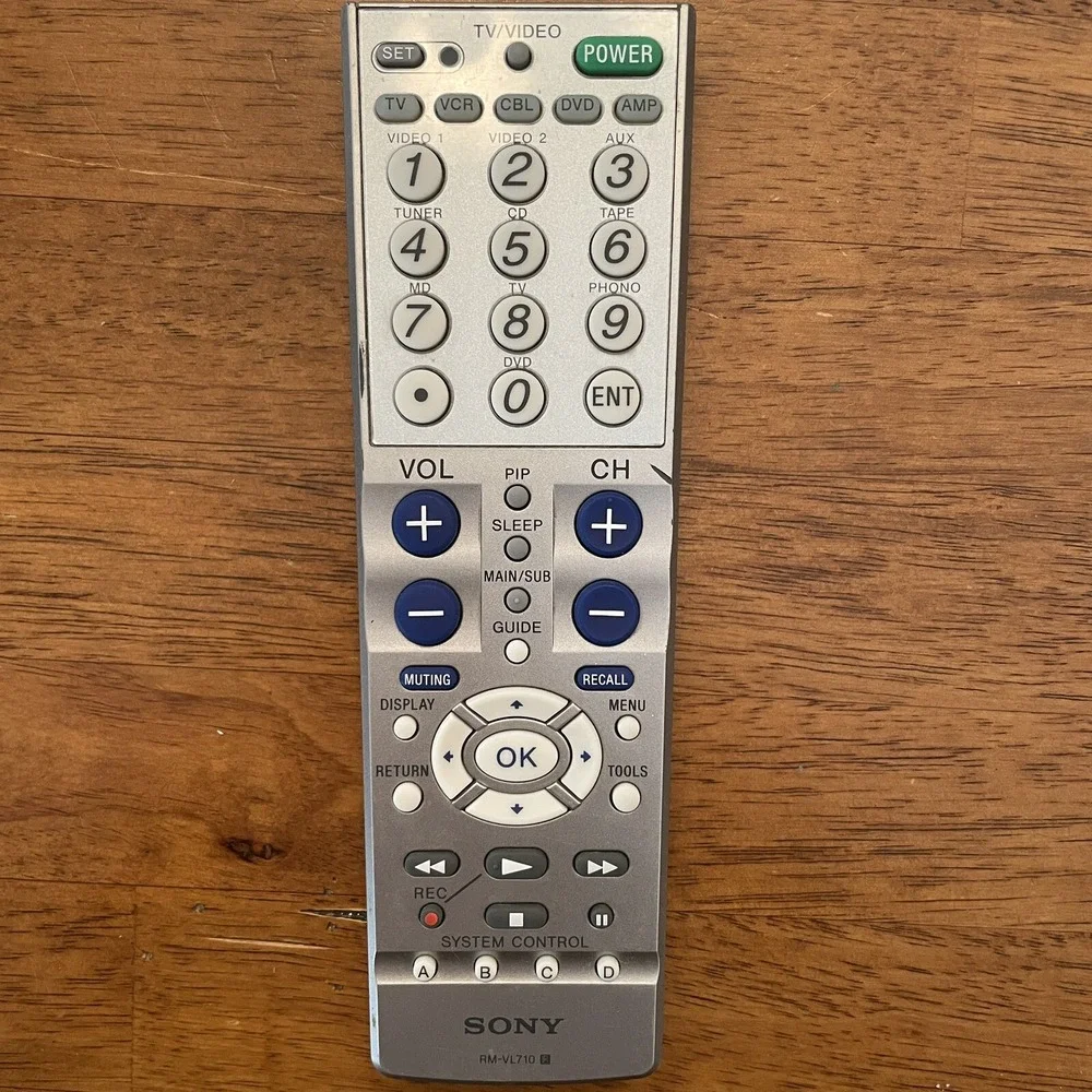 Sony RMVL710S 5-Device Universal‎ Remote Control replacement